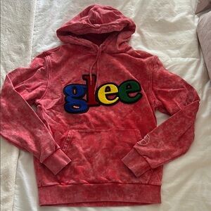 Glee Red Tie-Dye Hooded Sweatshirt and sweatpants